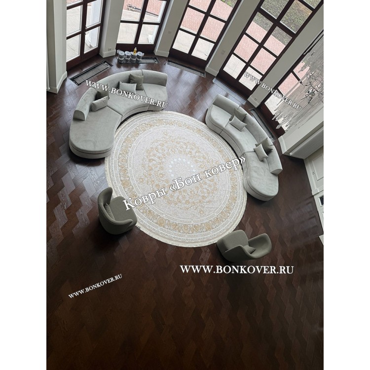 Круглый Ковер Для Гостиной Арт 30256