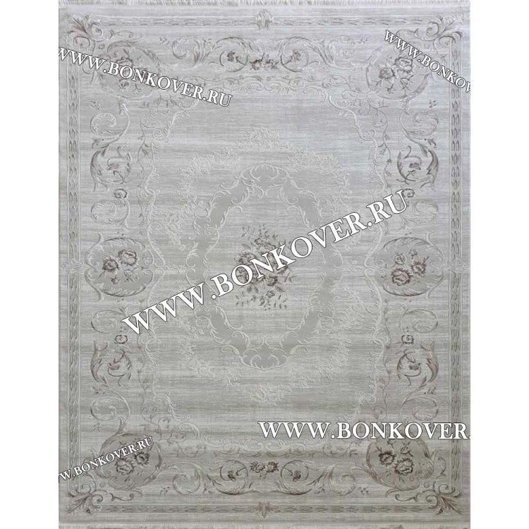 Ковер Турция Для Гостиной Дизайн 63 Серый с Бежевым