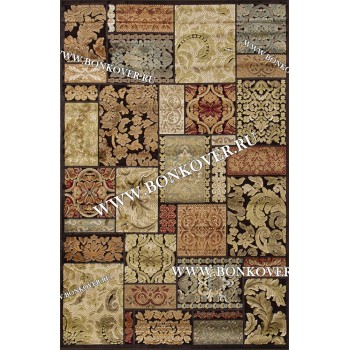 Ковер для гостиной из артшелка дизайн 42 Разноцветный