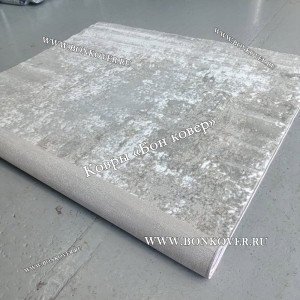 Современный Ковер Дизайн 070 Серый с Белым